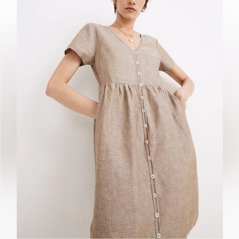 Linen blend Madewell dress